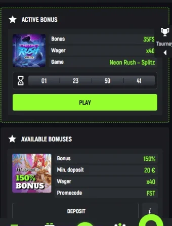 SpinGreen Casino No Deposit Bonus 4