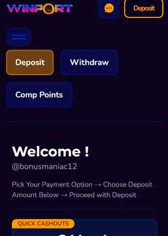 Winport Casino Welcome Bonus 3
