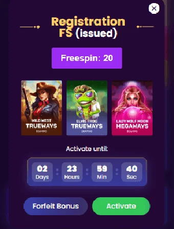 Spinanda Casino No Deposit Bonus Activation