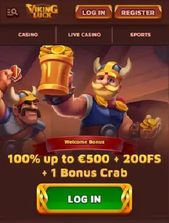 VikingLuck Casino Main Page
