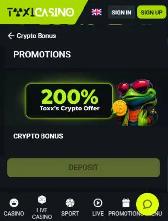 toxicasino crypto bonus